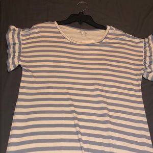 Blue striped dress